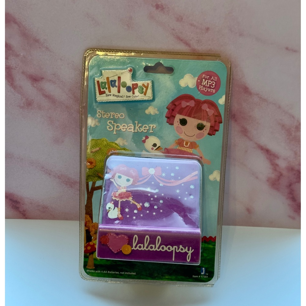Lalaloopsy Jewel Sparkles Stereo Speaker MP3 Player Stand Purple Jazwares 17301